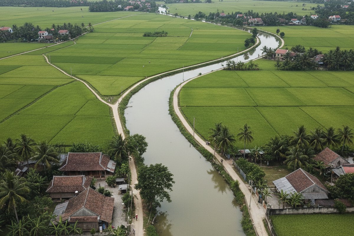 Rice paddies Cam Chau